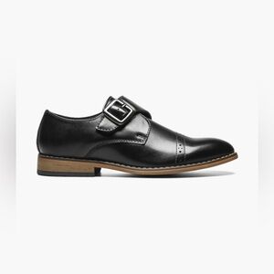Stacey Adams KIDS DESMOND 
Cap Toe Monk Strap Size 2.5